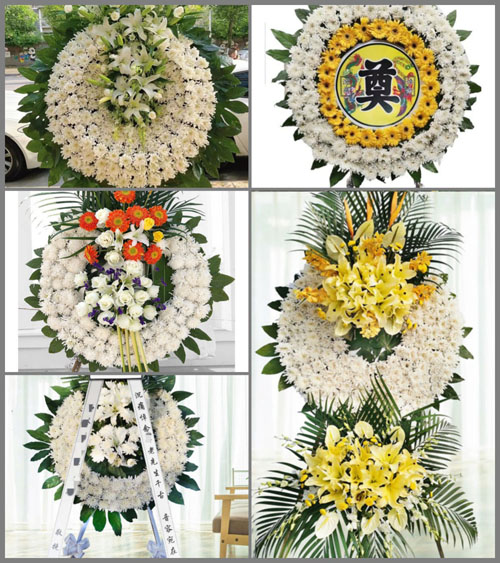 福建福州连江县潘度乡塘坂村花圈速递